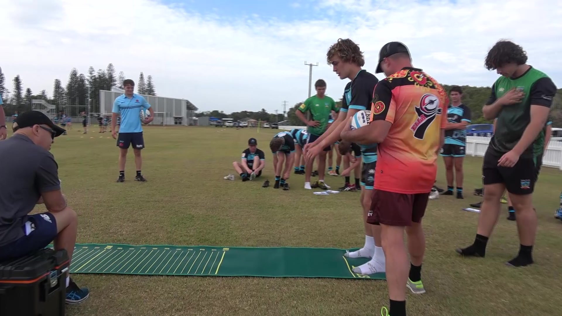 NSW Waratahs players and IRAA attend Dolphins Academy in Lennox Head