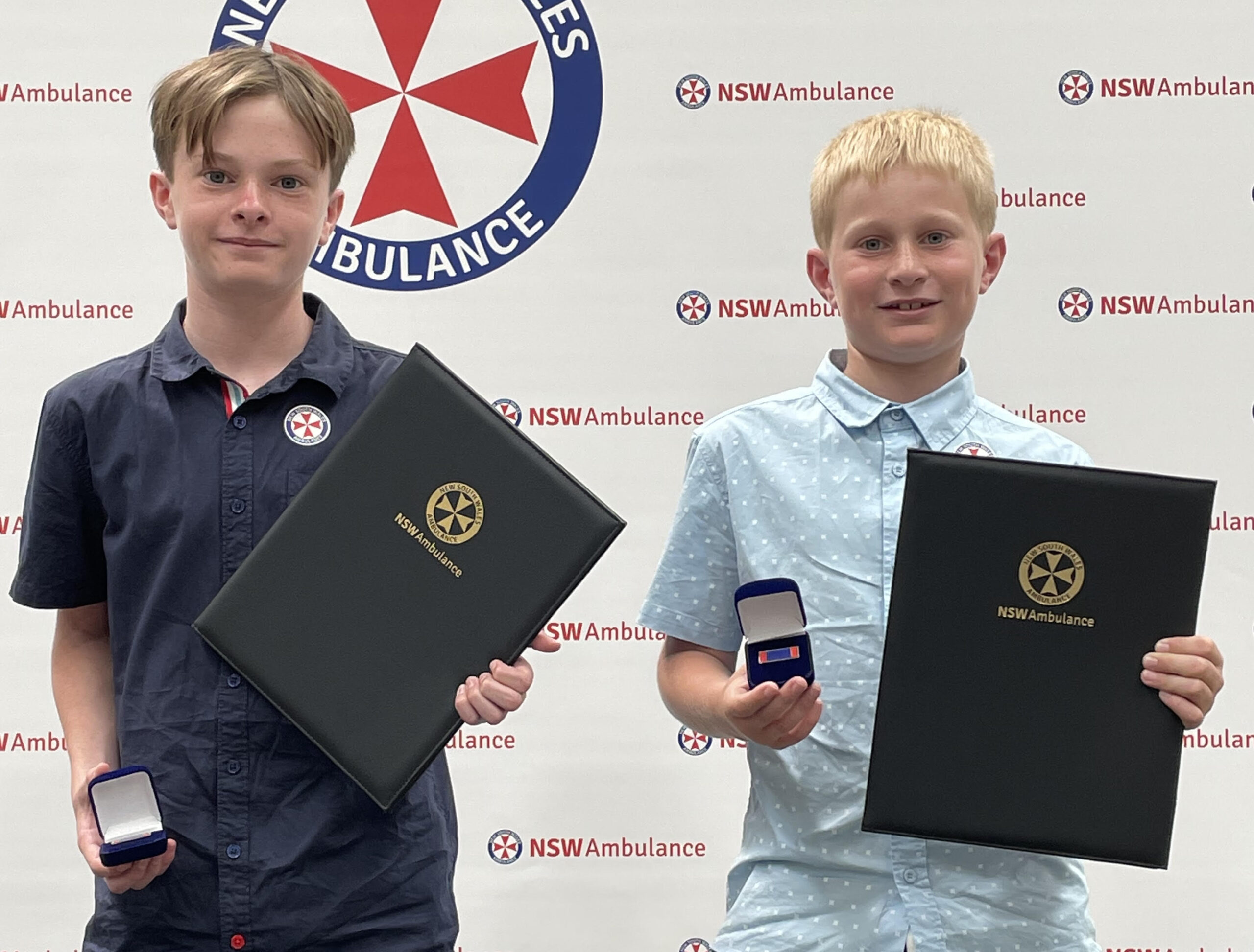 Newcastle boys given bravery award after saving their Dad’s life