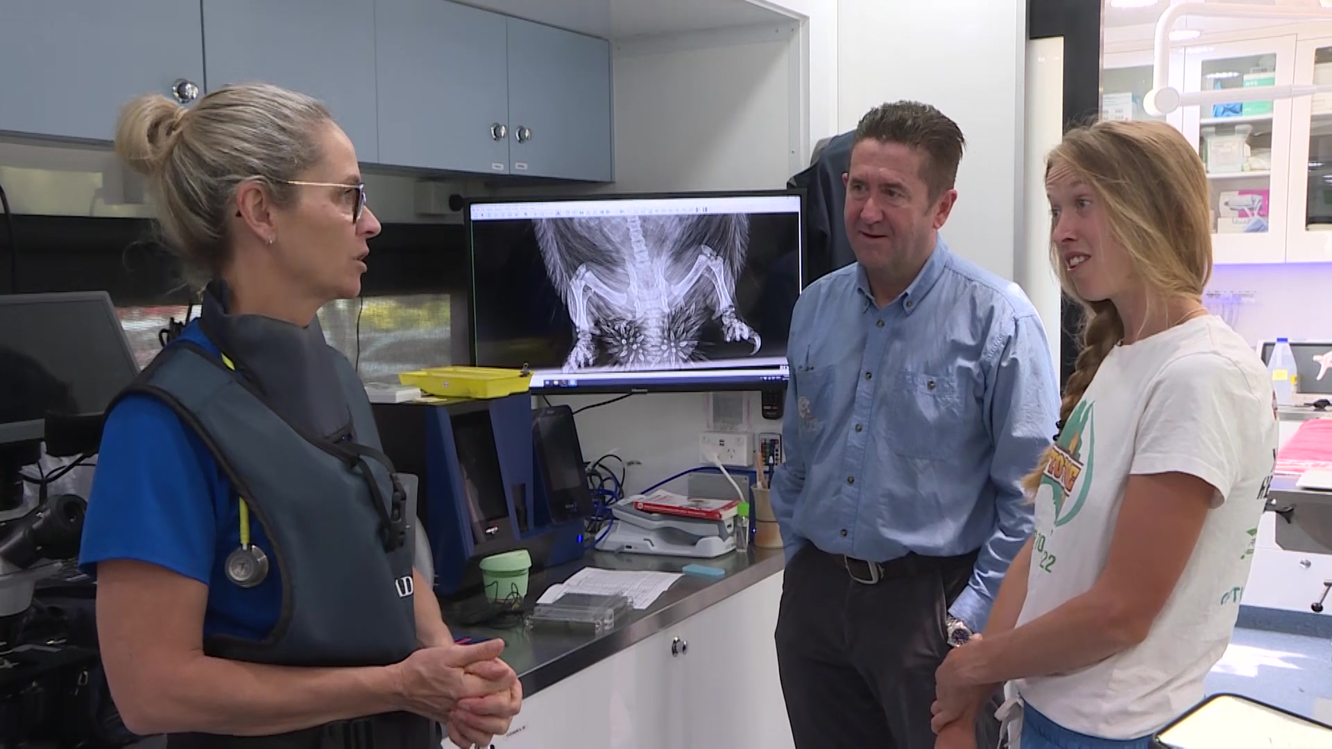 Record attempt runner stops in to visit Byron Bay Wildlife Hospital on her tip-to-toe marathon trek.