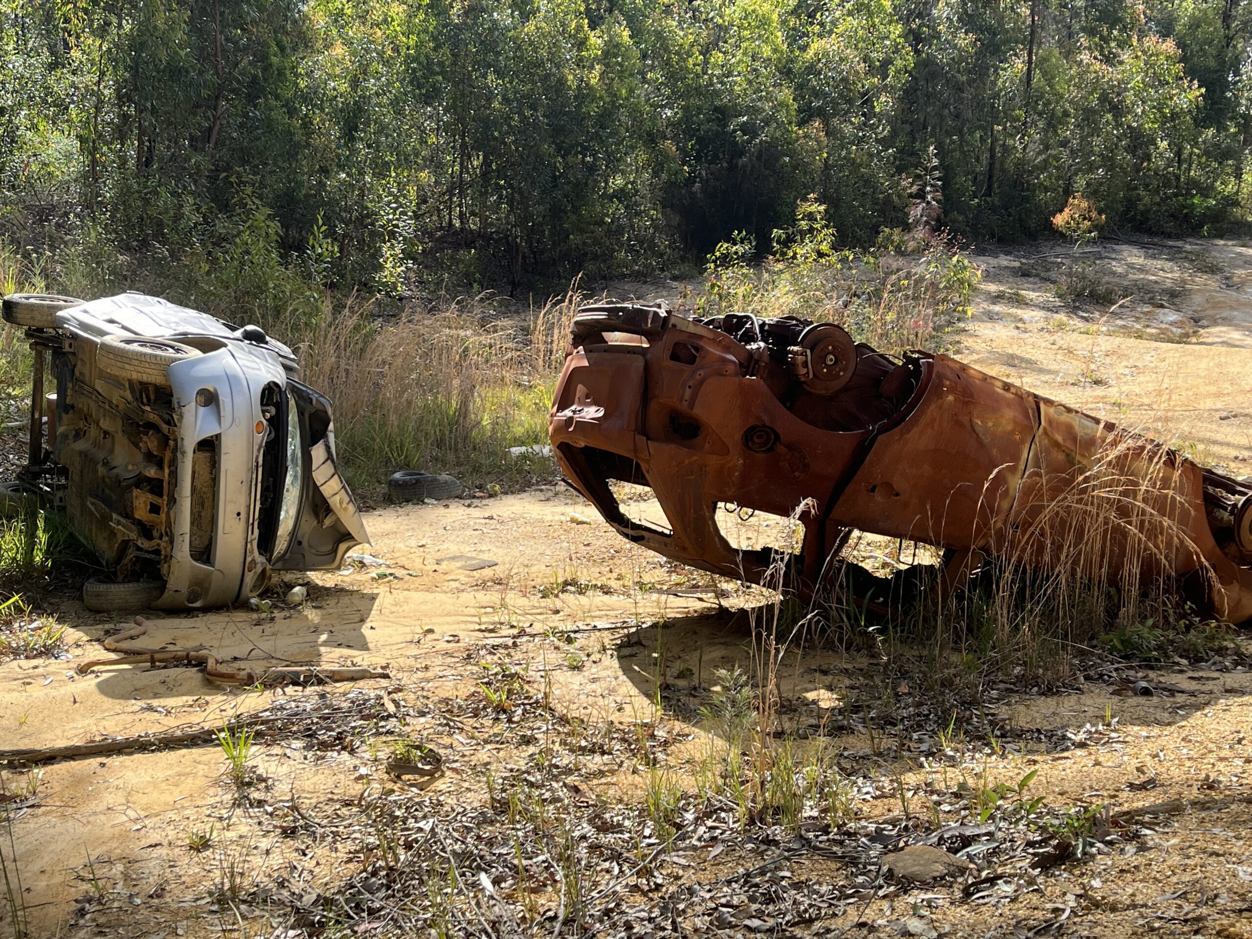 Police and Forestry condemn illegal dumping of alleged stolen vehicles