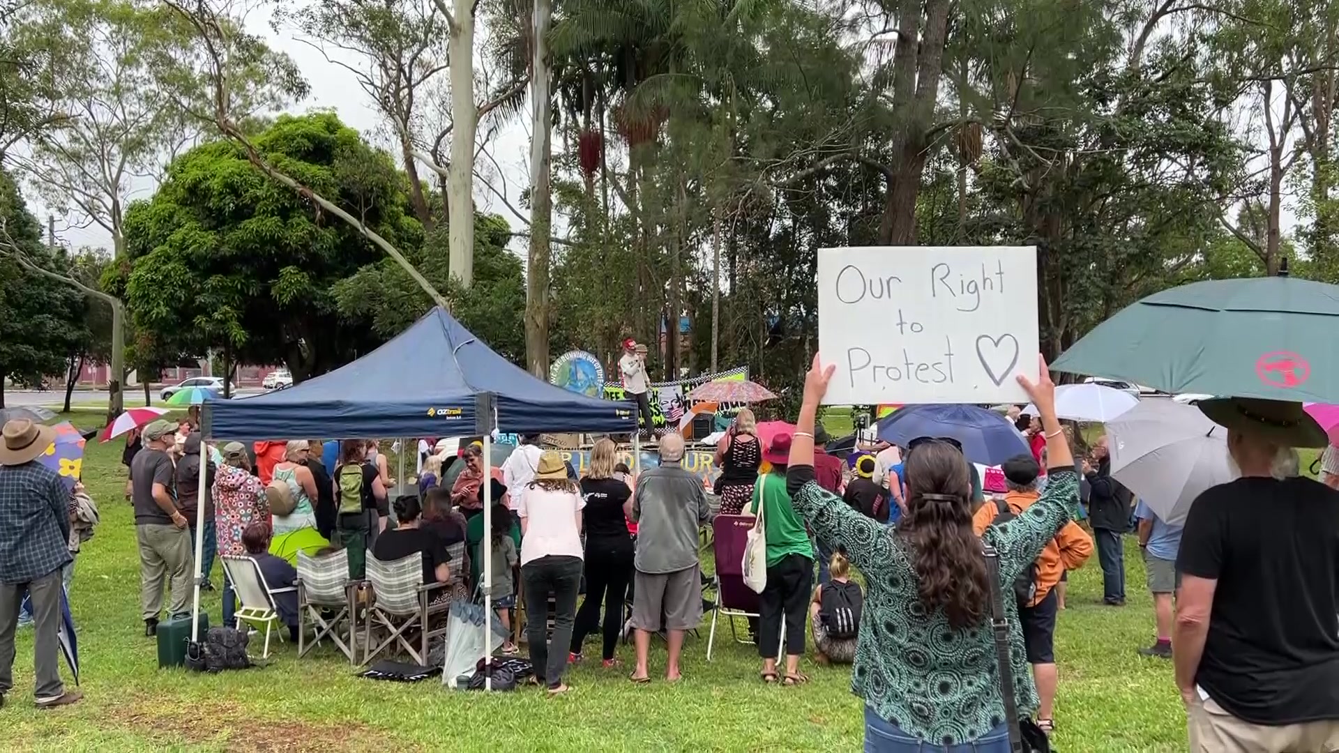 Human Rights Day Rally held in Lismore to defend rights to protest