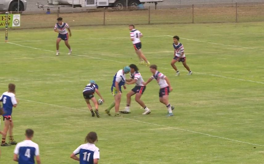 North Coast Bulldogs and Central Coast Roosters clash in junior league trials